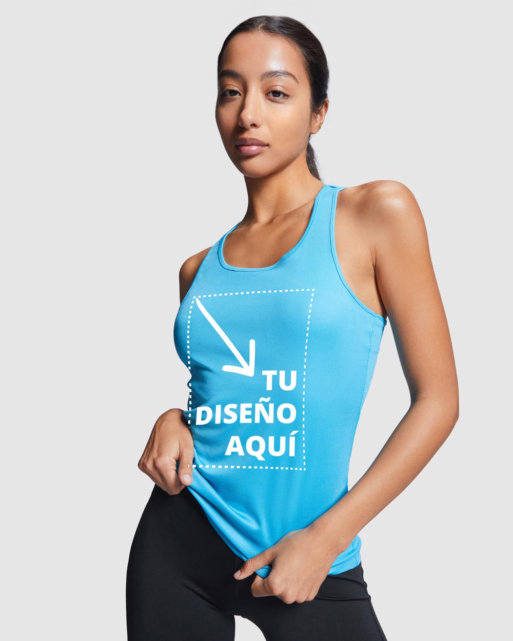 Camiseta Deportiva Tirantes Mujer Global Printed